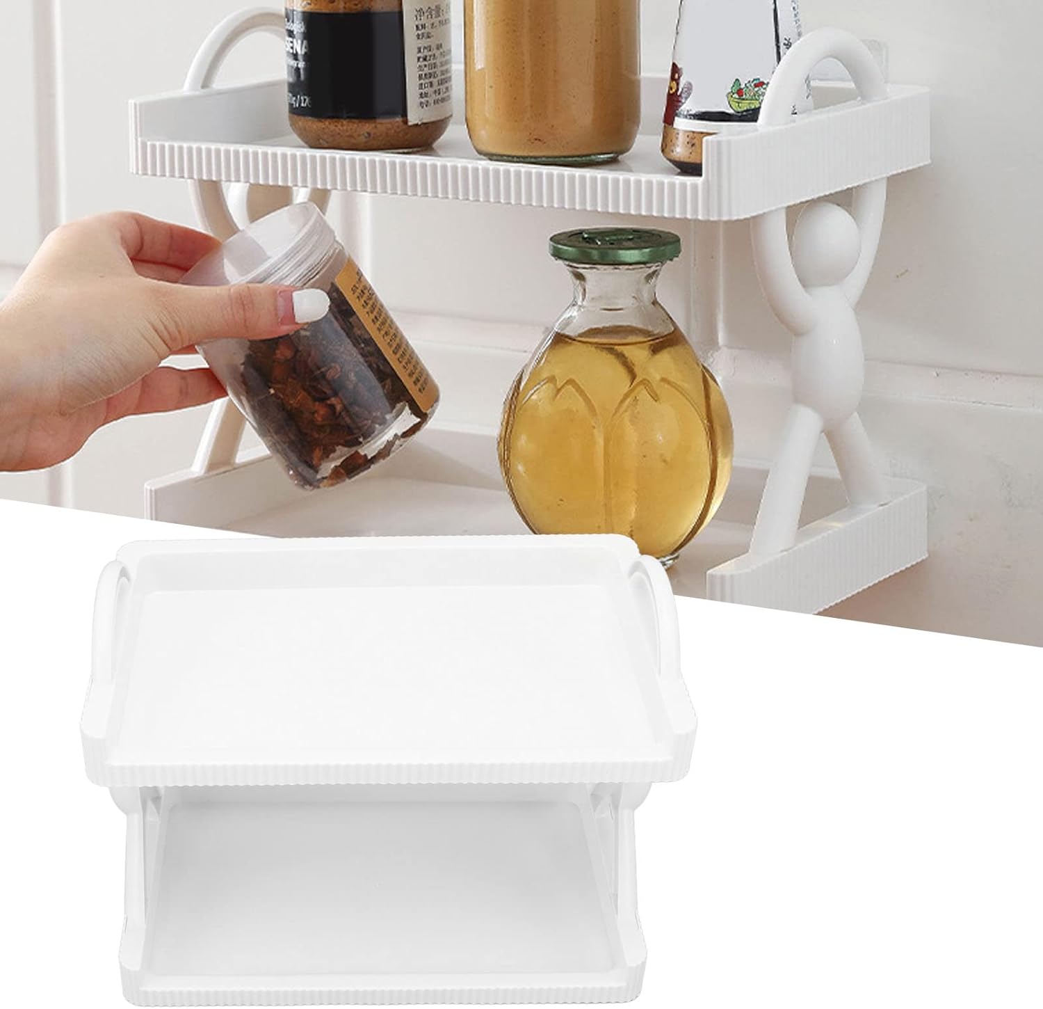 Simple Man Storage Shelf, Multipurpose Storage Wall Rack, 2 Layer Organization Shelf Rack, Bathroom Kitchen Guard Rail Shelf, Wall Mounted Storage Rack, Versatile Multilayer Floating Rack Simple Man Storage Shelf, Multipurpose Storage Wall Rack, 2 Layer Organization Shelf Rack, Bathroom Kitchen Guard Rail Shelf, Wall Mounted Storage Rack, Versatile Multilayer Floating Rack